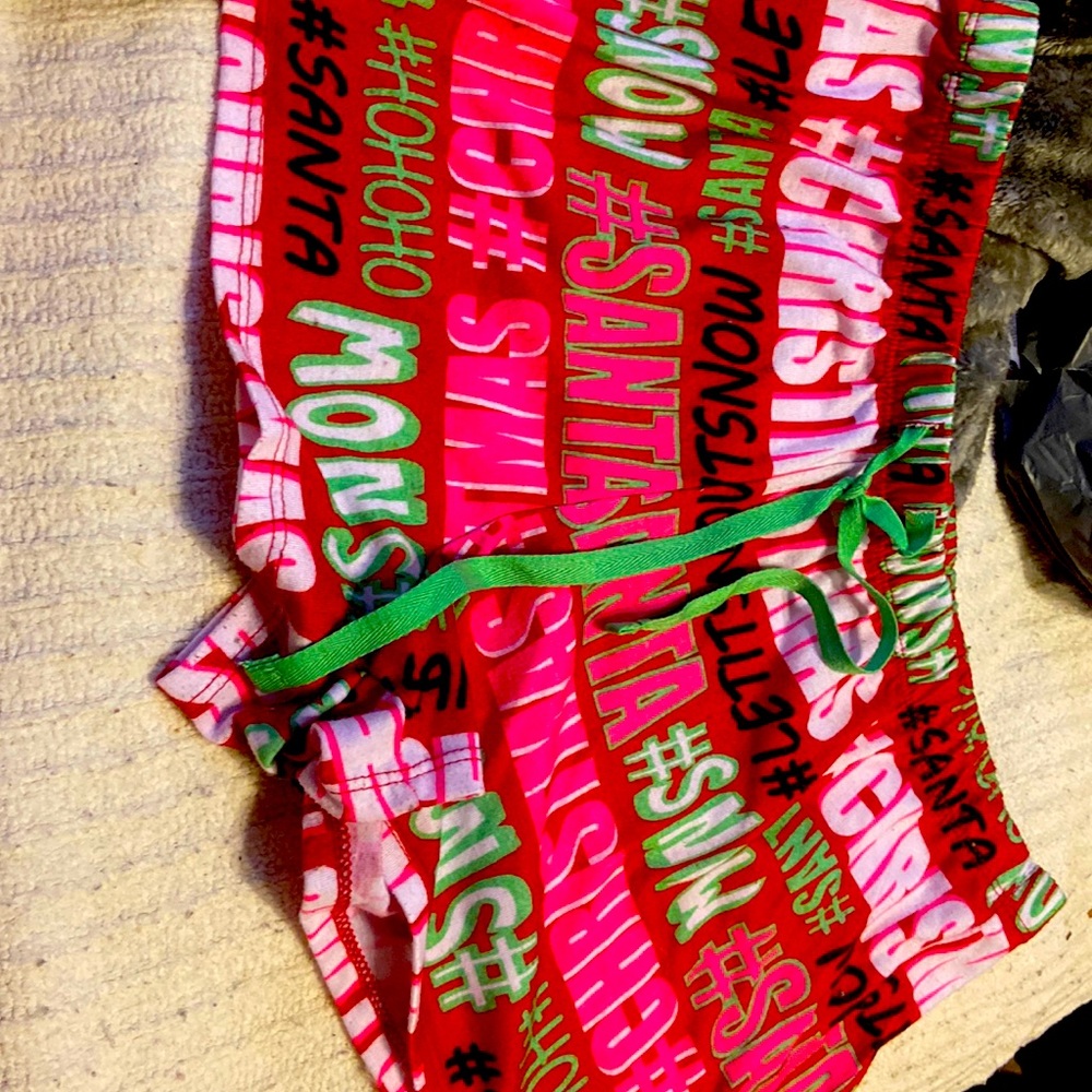 Christmas pj shorts
